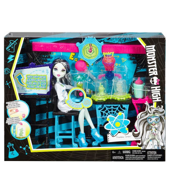 Monster High® Skulltimate mokslo klasės rinkinys ir lėlė DNX37